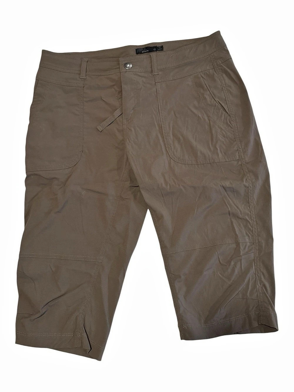 prAna Koen Capri Bermuda Shorts Brown Size 12